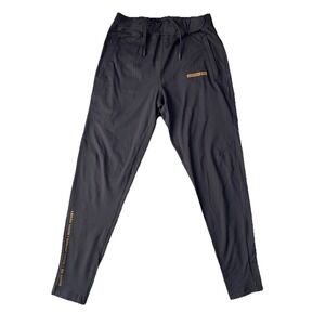 Alphalete Pro Elite Men's Medium Stretch Joggers Zip Pockets Green Gym Workout